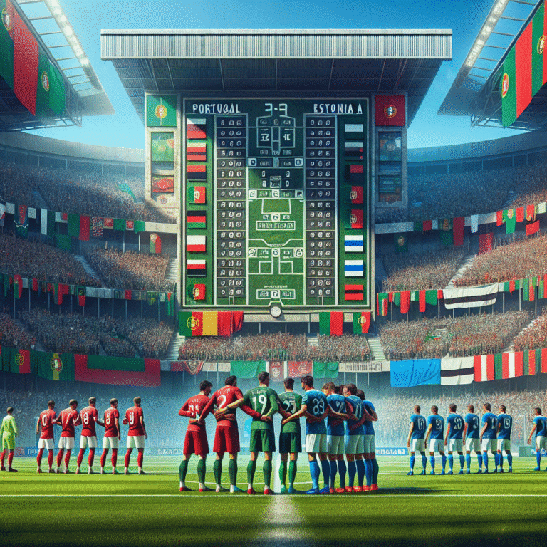 Lessons from the Past: Key Moments in Portugal vs Estonia Football History