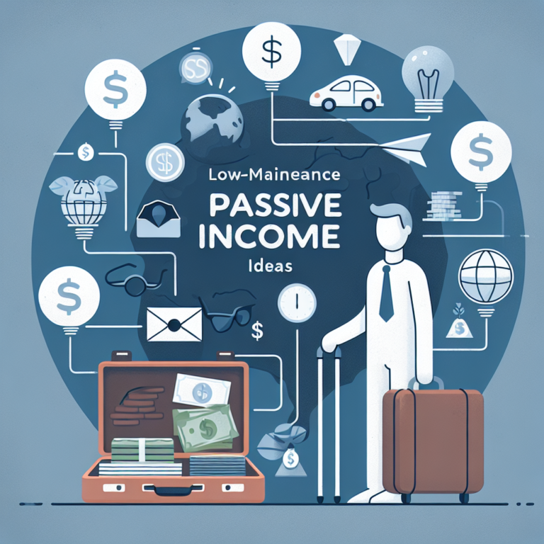 Low-Maintenance Passive Income Ideas for the Traveling Entrepreneur